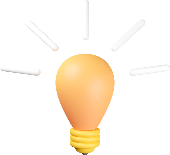 Light Bulb 3D Illustration